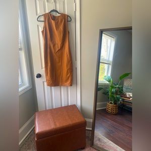 Calvin Klein Faux Leather Dress